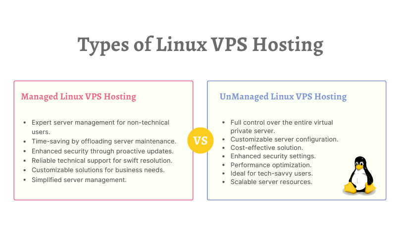 Types of Linux VPS Hosting