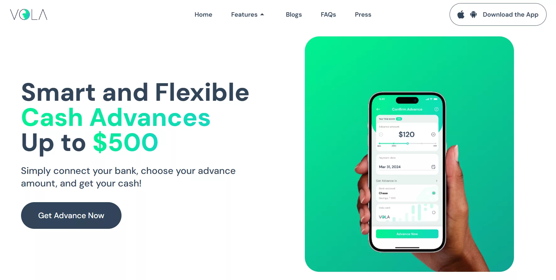 Vola Best Apps Like EarnIn Alternative