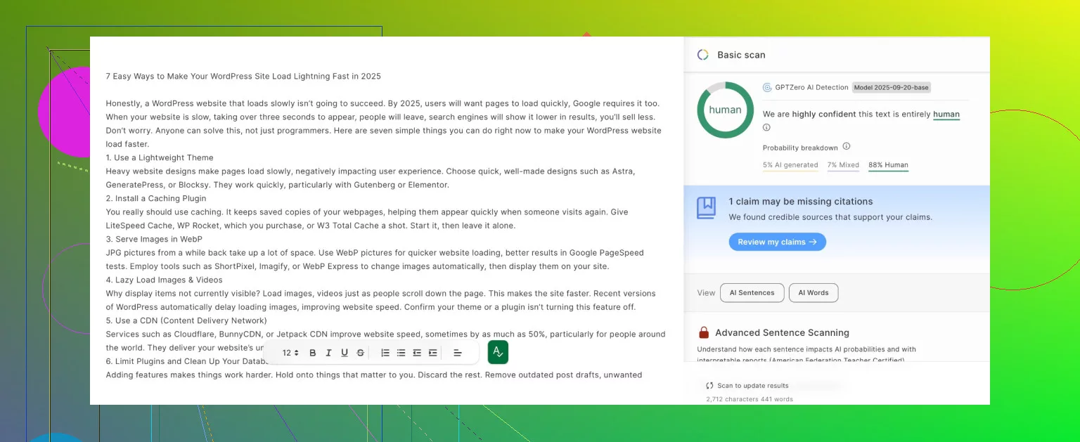 AI text humanizer for ChatGPT