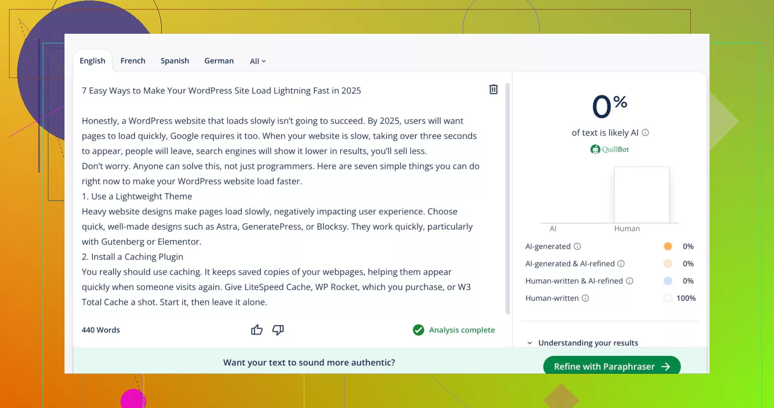 ChatGPT text humanizer online