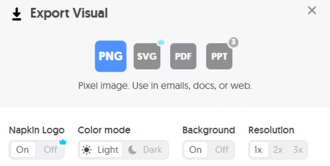 Napkin AI&rsquo;s export capabilities
