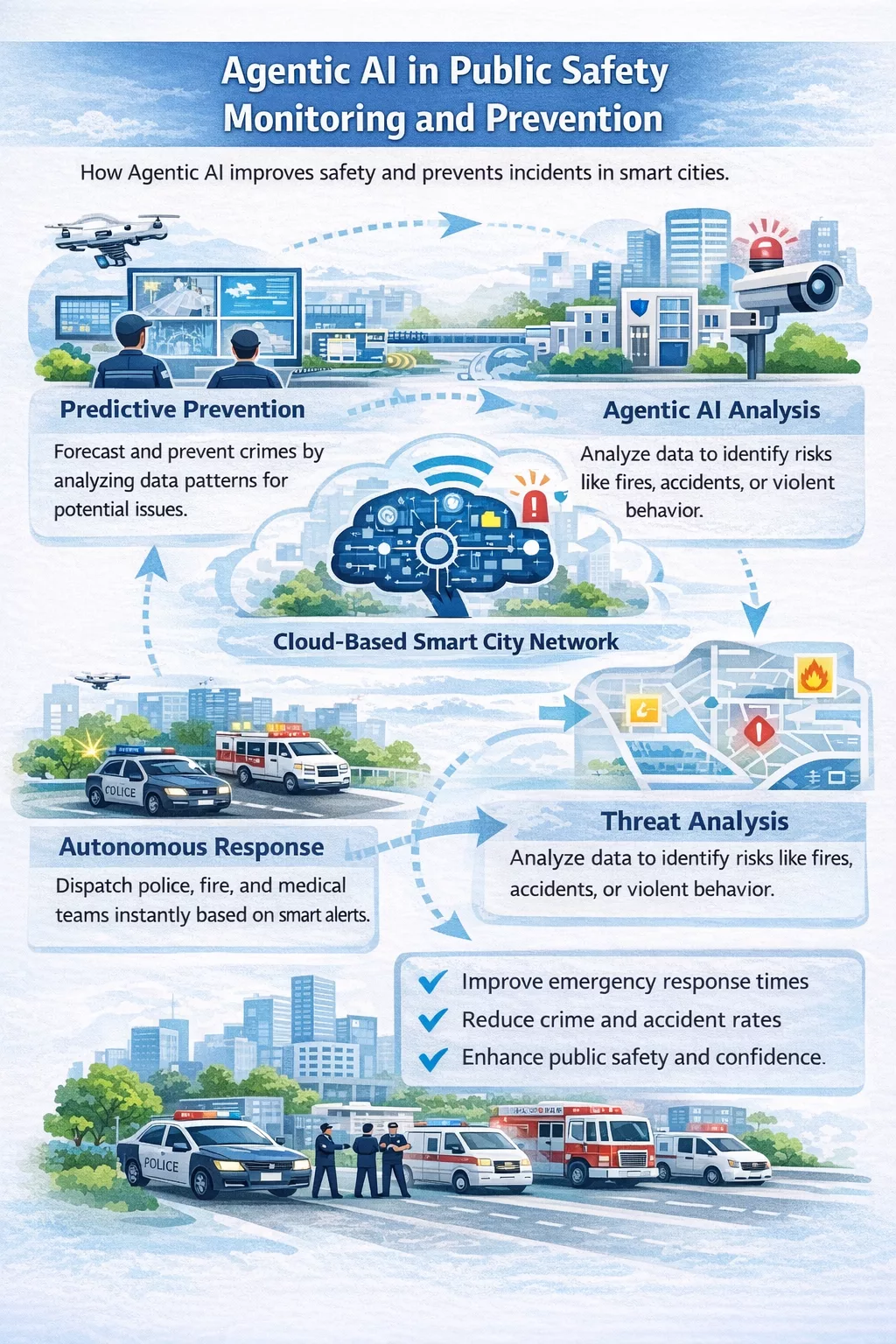 Agentic Ai in Public Safety Monitoring and Prevention