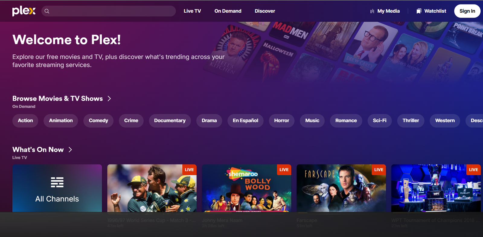 Free Movie Websites Like Tubi