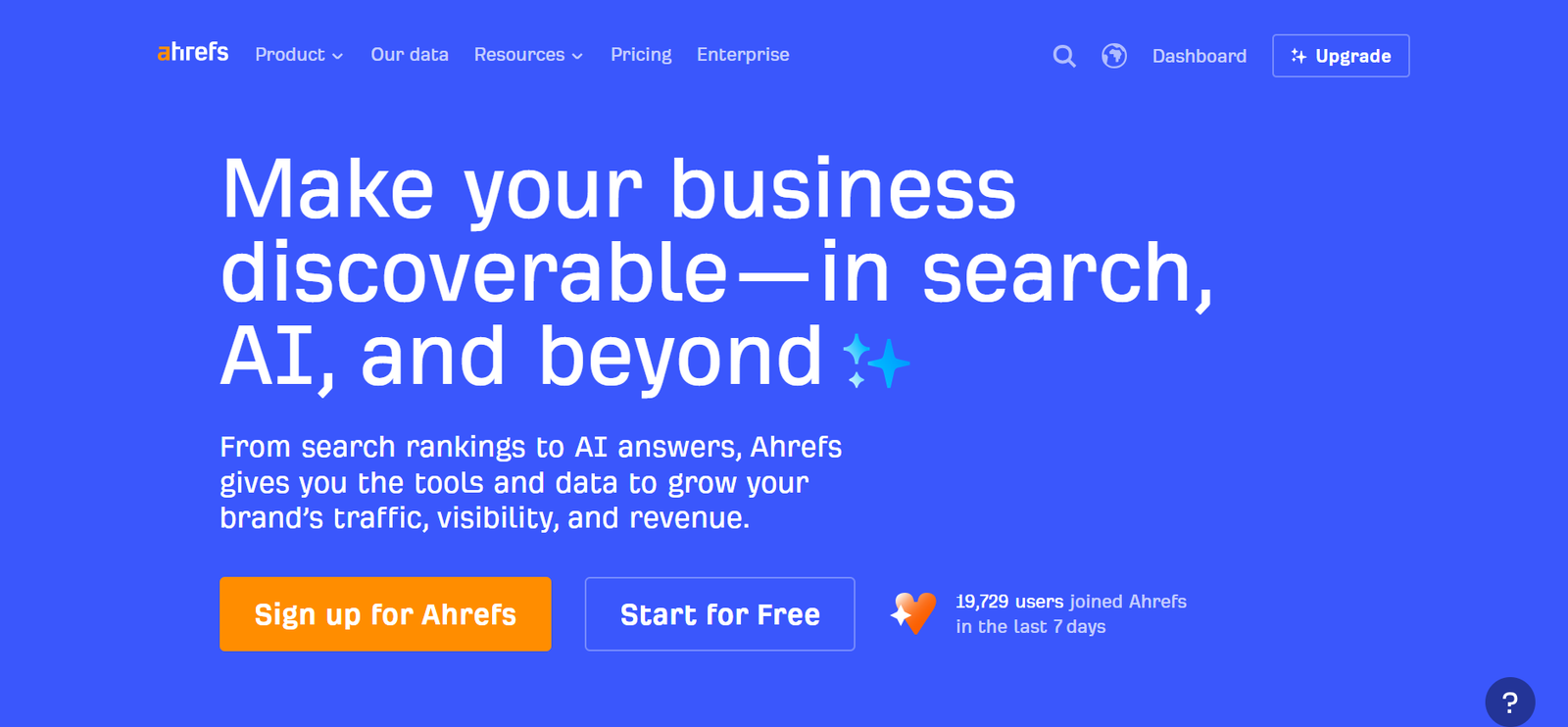 Ahrefs screenshot