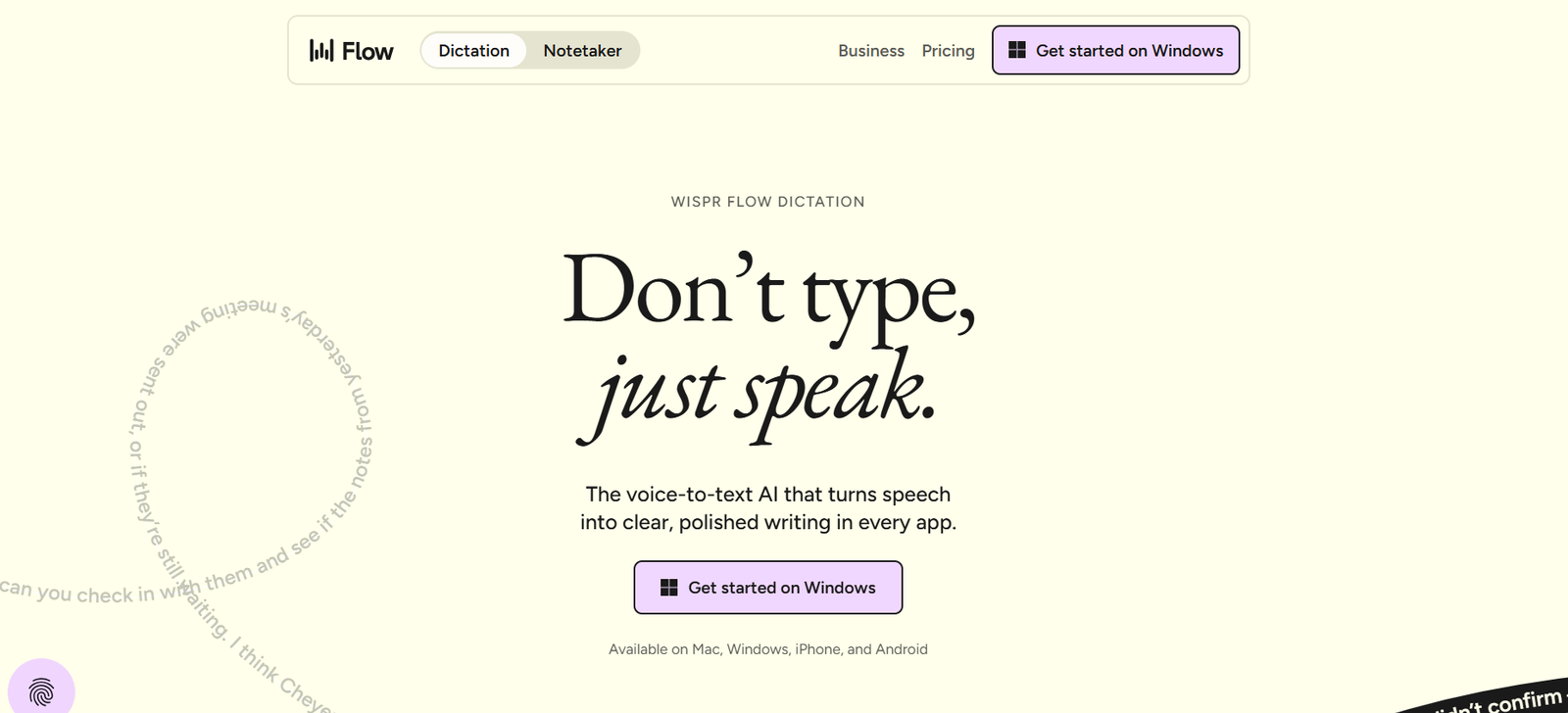 Wispr Flow screenshot