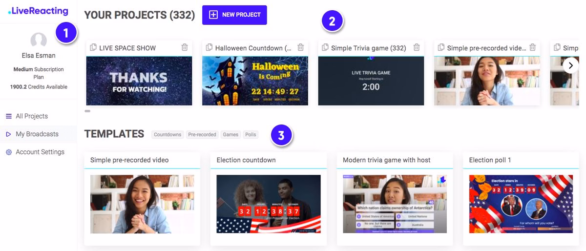 LiveReacting screenshot