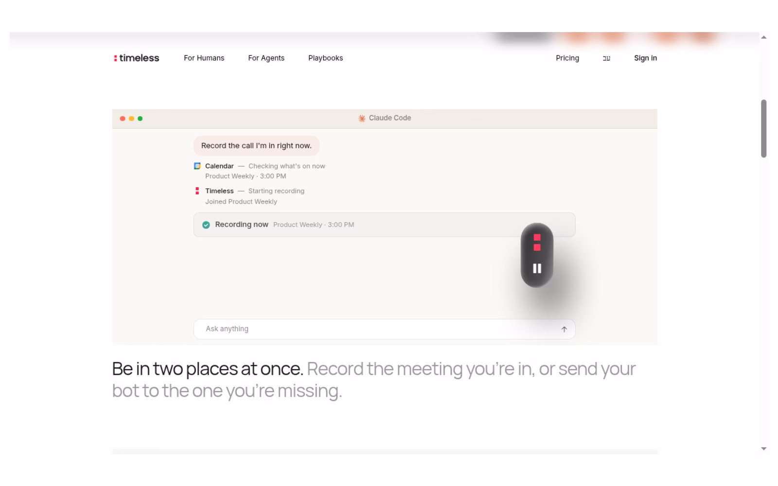 Timeless Code screenshot