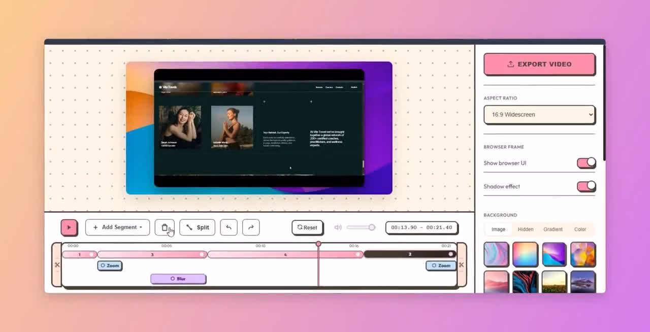 Lumiko screenshot