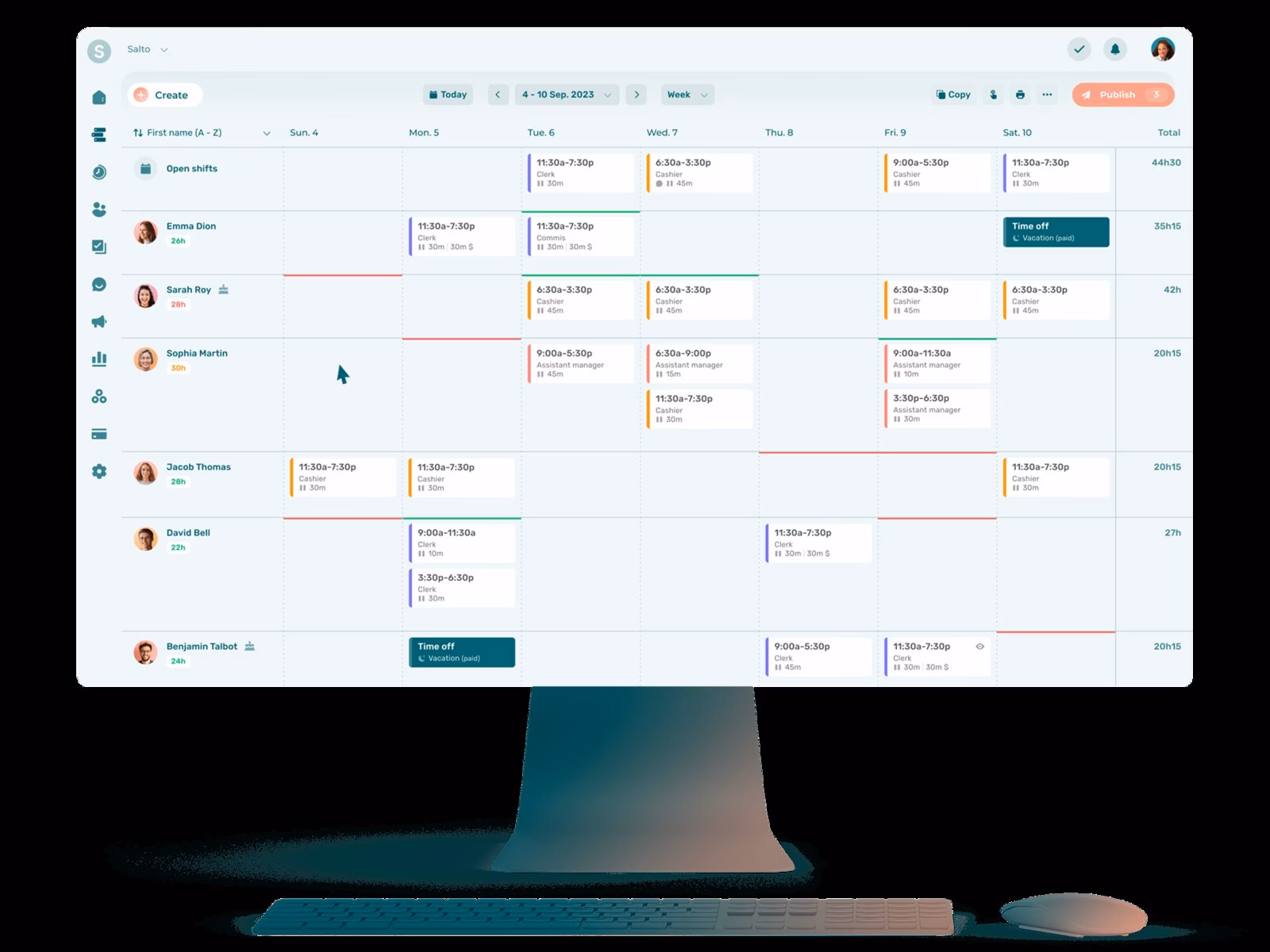 Agendrix screenshot