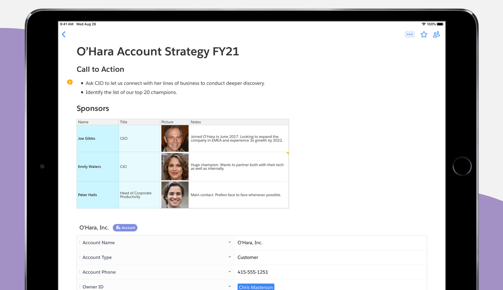 Quip screenshot