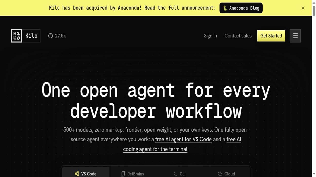 Kilo Code screenshot