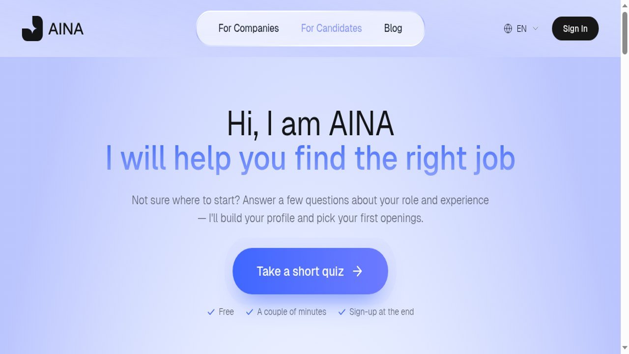 AINA screenshot