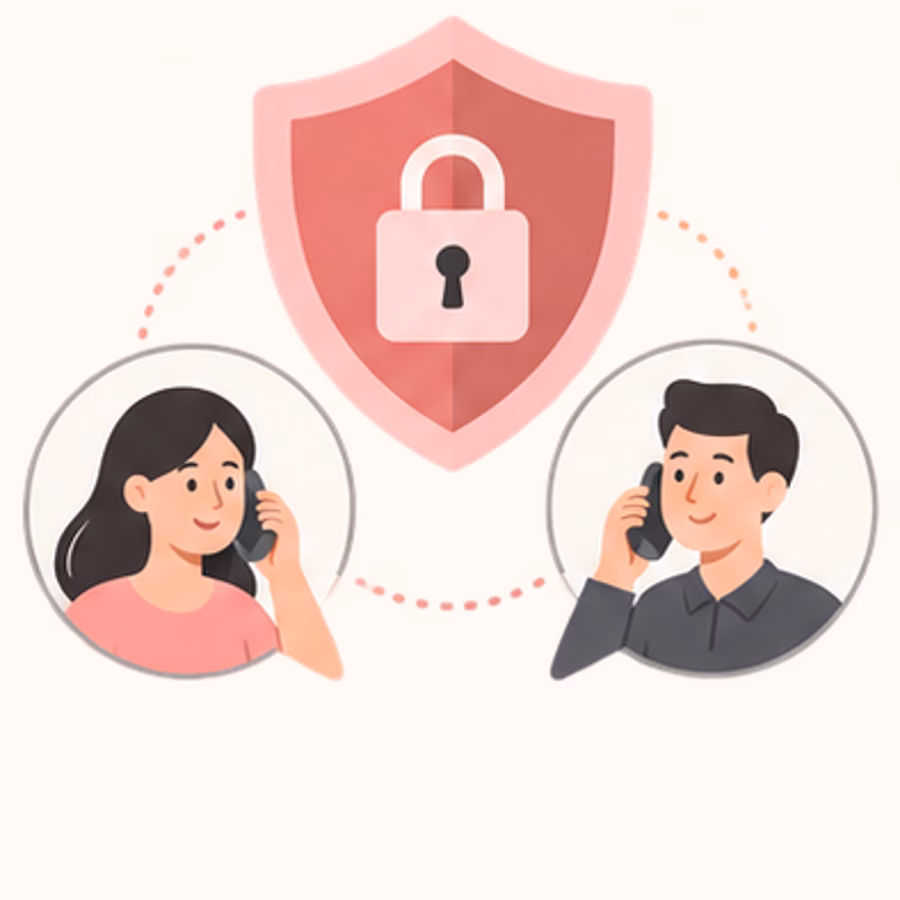 Phone conversation protected by access controls